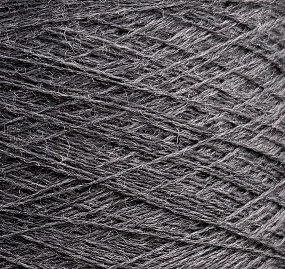 Zegna Baruffa Cashwool 2/30 – Extrafeines Merinogarn Dunkles Anthrazit meliert 420964